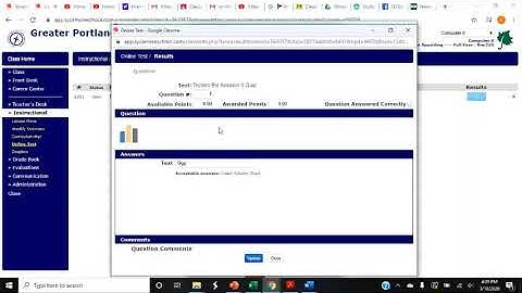 Teacher Online Tests   grading