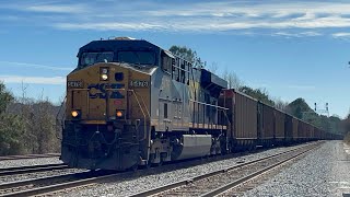 CSX Coal Train Rocky Mount NC 02/23/2025 w Solo Es44dc Leading