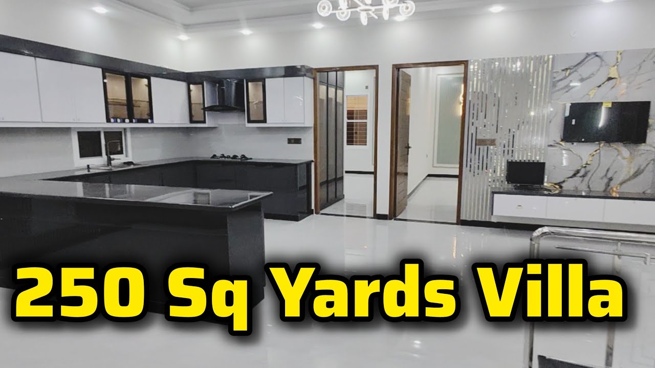 🏡 250 Sq Yards Luxury Brand New West Open Villa | Naya Nazimabad Karachi
