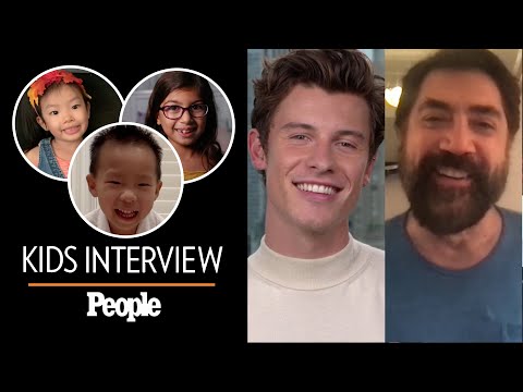 Kids Interview 'Lyle, Lyle, Crocodile' Stars Shawn Mendes and Javier Bardem | PEOPLE – People