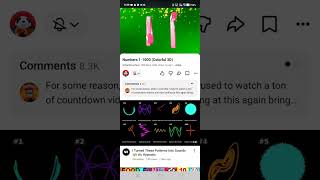Numbers 1 to 1000 (COLORFUL 3D)  tal (600x speed)
