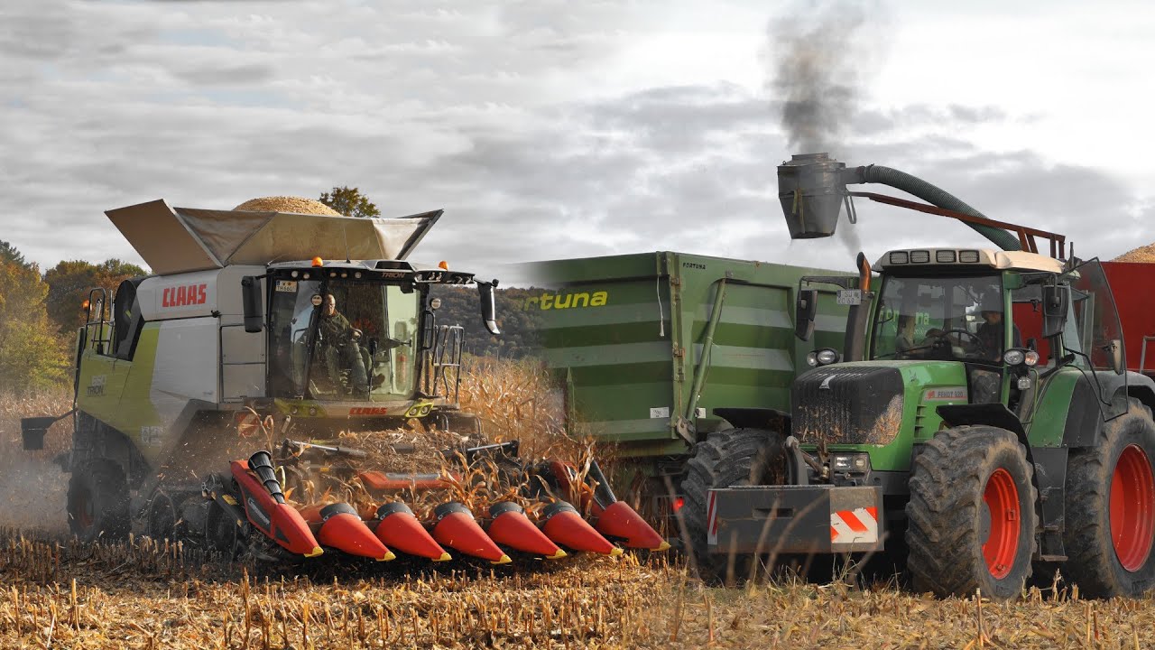 Maisdreschen und -Mahlen mit CLAAS Trion 660TT | CCM Herstellung [4K]