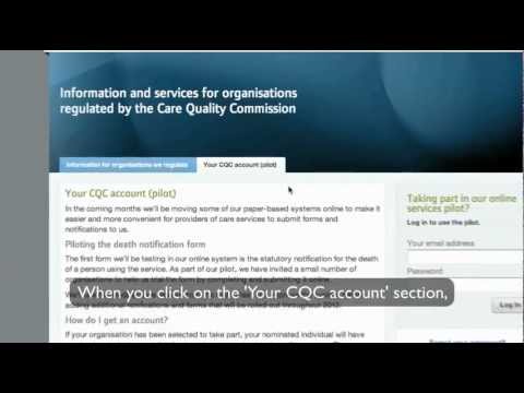 CQC Online Services Application