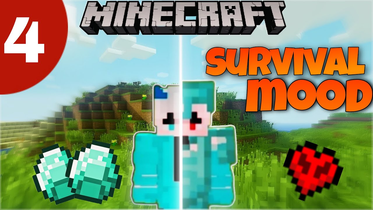finally i made my diamond armor in minecraft mcpe survival - YouTube