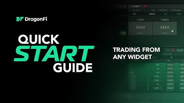 How to Trade From Any Widget on DragonFi Web