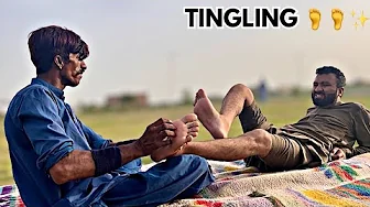 ASMR FEET TINGLING MASSAGE MEN FOR STRESS RELIEF | FOOT REFLEXOLOGY | LEG CARE PAIN RELIEF THERAPY