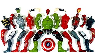 Assembling Marvel's Hulk Smash vs Spider-Man vs Thor vs Iron Man Avengers Toys