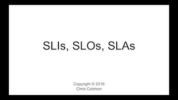L7: SLIs SLOs and SLAs