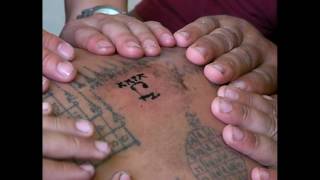 2 Amazing Thailand Magic Monk Temple Tattoo Trancing Magic traditional Sak Yant Tatau