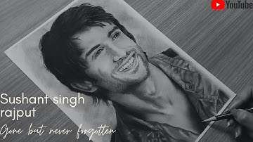 DRAWING SUSHANT SINGH RAJPUT| 16 HOURS TIMELAPSE| SKETCH |