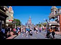 Magic Kingdom Main Street USA Walkthrough Experience w/ Shops in 4K | Walt Disney World March 2022