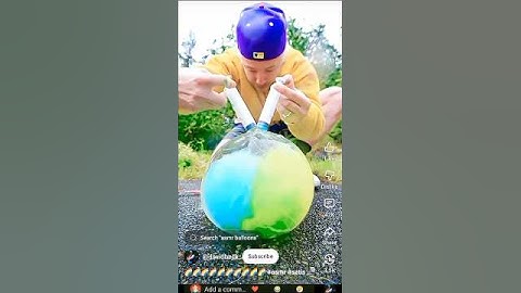 I MADE SATISFYING MULTI LAYER BALLOON #shorts