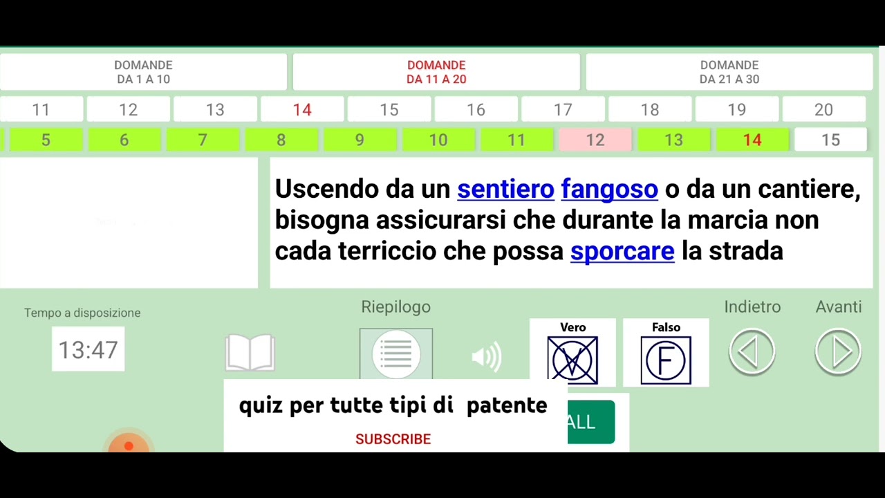 quiz patente B  capitolo 1 definizione  e calaassificazione dei veicoli   Argomento uno