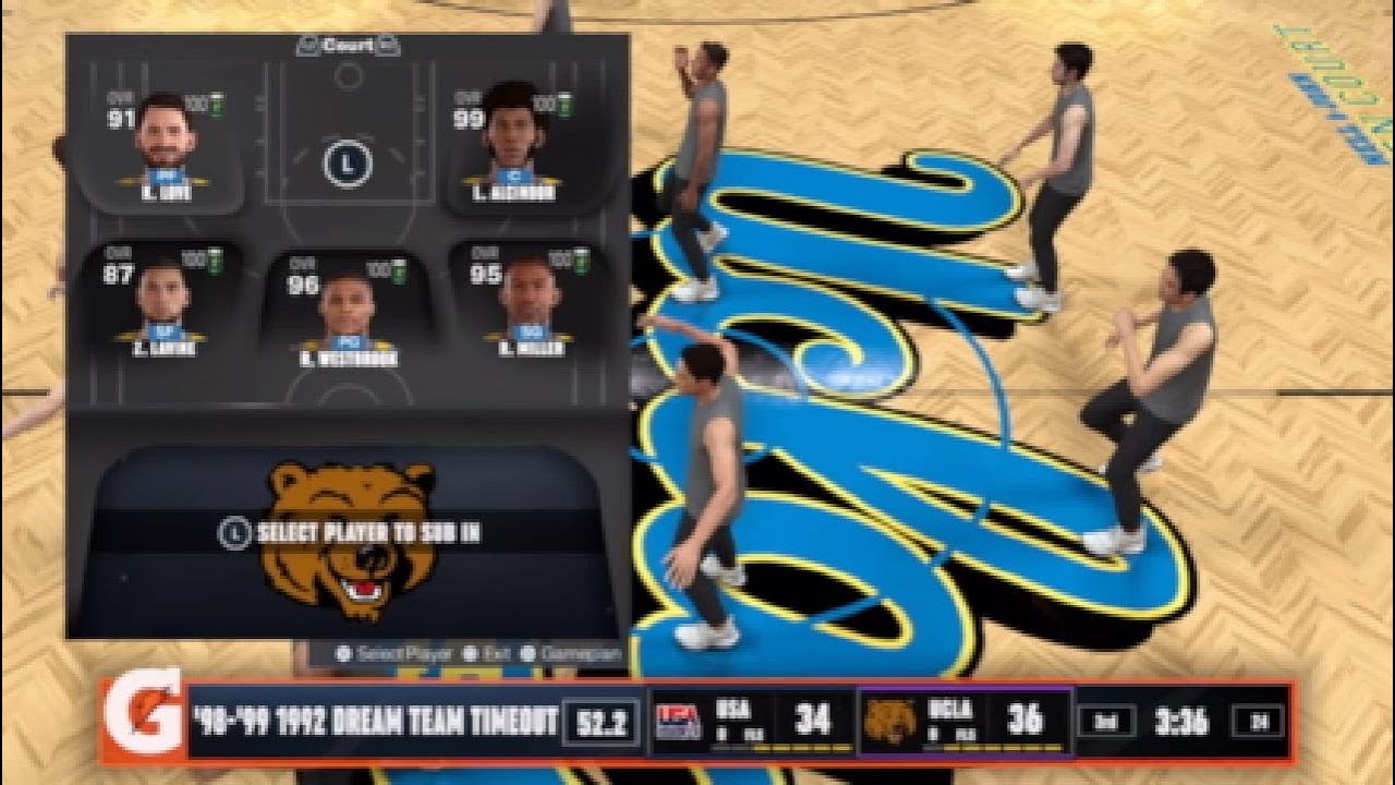 March Madness 25 2ND ROUND  #8 Dream Team @ #1 UCLA