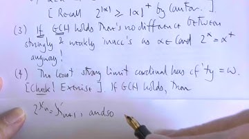 Axiomatic Set Theory Lecture 15