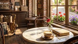 Sunny Afternoon Coffee Shop Jazz – Sunlit Cafe Ambience – Focus Music
