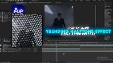 Trending Halftone effect Tutorial | Easy After Effects Tutorial