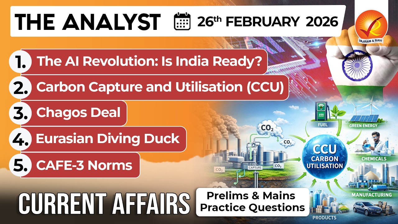 Current Affairs Today 26February 2026  UPSC Daily Current Affairs I The Hindu Analysis I The Analyst