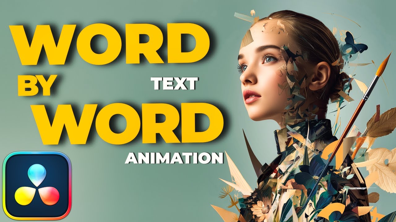 Word by Word Animation in Davinci Resolve | Easy Text Effect Tutorial