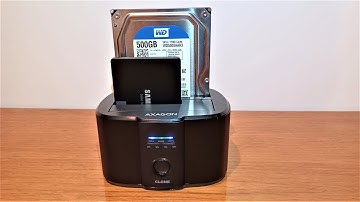 AXAGON ADSA-ST Superspeed USB dual HDD/SSD Dock Unboxing & Review