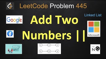 Add Two Numbers II | add two numbers ii | leetcode 445 | linked list