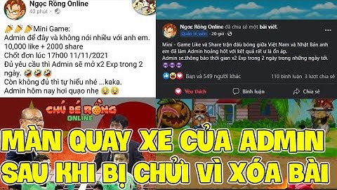 Admin Ngọc Rồng Online Quỵt x2 Khiến Game Thủ Phẫn Nộ và màn quay xe phút chót