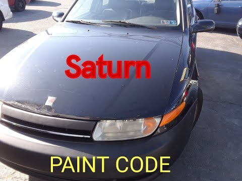 Saturn Paint Code Locations