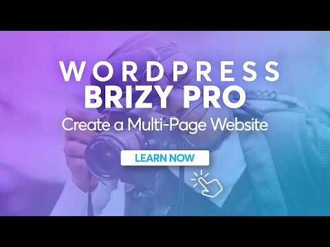 How to Create a Multi-Page Website in Brizy WordPress | Full Tutorial