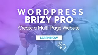 how to create a multi-page website in brizy wordpress | full tutorial