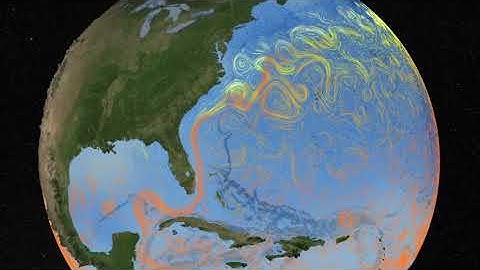 NASA: Sea Surface Temperature Data Showing Surface Flows