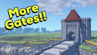 Let&#39;s build a Medieval City | Episode 2: The Gatehouses are done! | Minecraft Timelapse