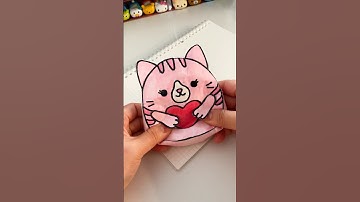 Cute Cat Paper Squishmallow Tutorial😻💖 #papercraft #asmr #papersquishy #squishmallows