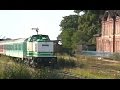 Zugverkehr in Aschersleben u. Wegeleben mit ex DR V100 003 in grün/weiss, Dampflok 35 1097 u. a.