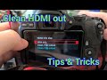 Clean HDMI Out Tips & Tricks for Canon Rebel SL3