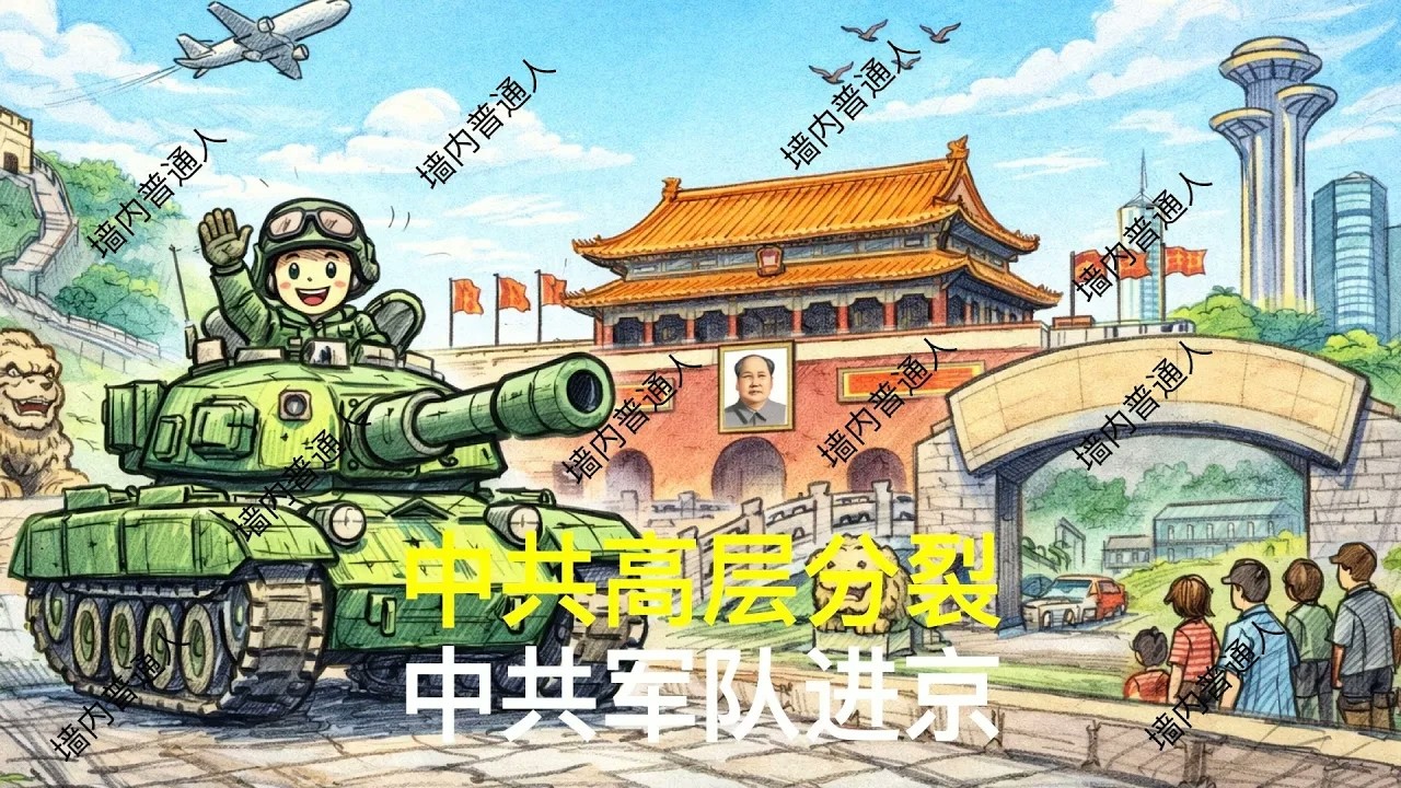 中共高层分裂，中共军队进京｜张又侠刘振立被官宣调查｜胡锦涛｜温家宝｜曾庆红｜汪洋｜刘源｜胡春华｜党中央决策议事协调机构