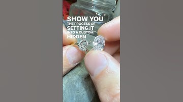 Diamond Setting Tutorial - 3ct Oval Hidden Halo Engagement Ring