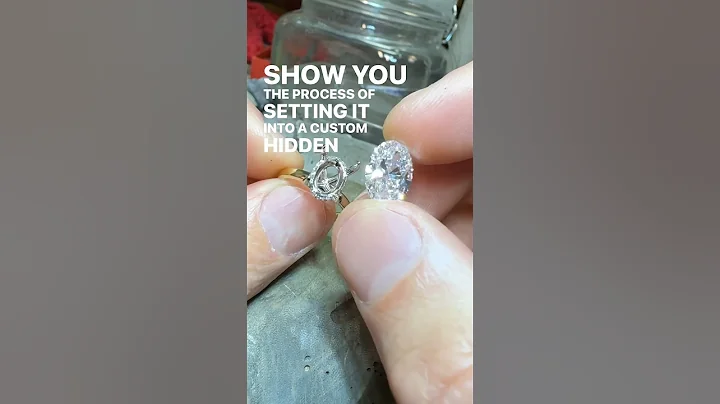 Diamond Setting Tutorial - 3ct Oval Hidden Halo Engagement Ring