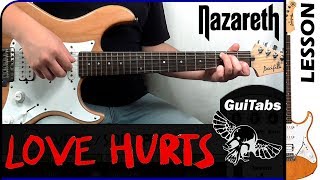 How to play LOVE HURTS 💔 - Nazareth / Guitar Lesson 🎸 / GuiTabs N°172