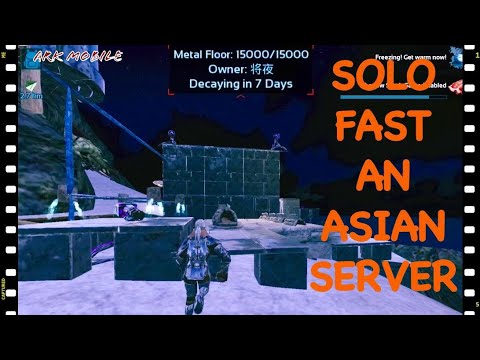 [ARK Mobile] || SOLO FAST AN ASIAN SERVER..