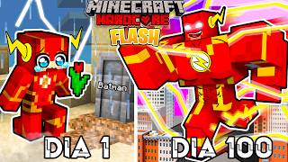 SOBREVIVÍ 100 DÍAS como FLASH en Minecraft HARDCORE!  Misaki Gamer