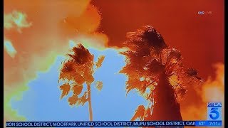 Jurupa Valley: Large Wind Driven Brush Fire Caused by Crash Following Police Chase
