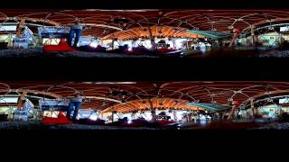 Stereo Spherical Experiment: Side-by-side Pixpros in the Dome
