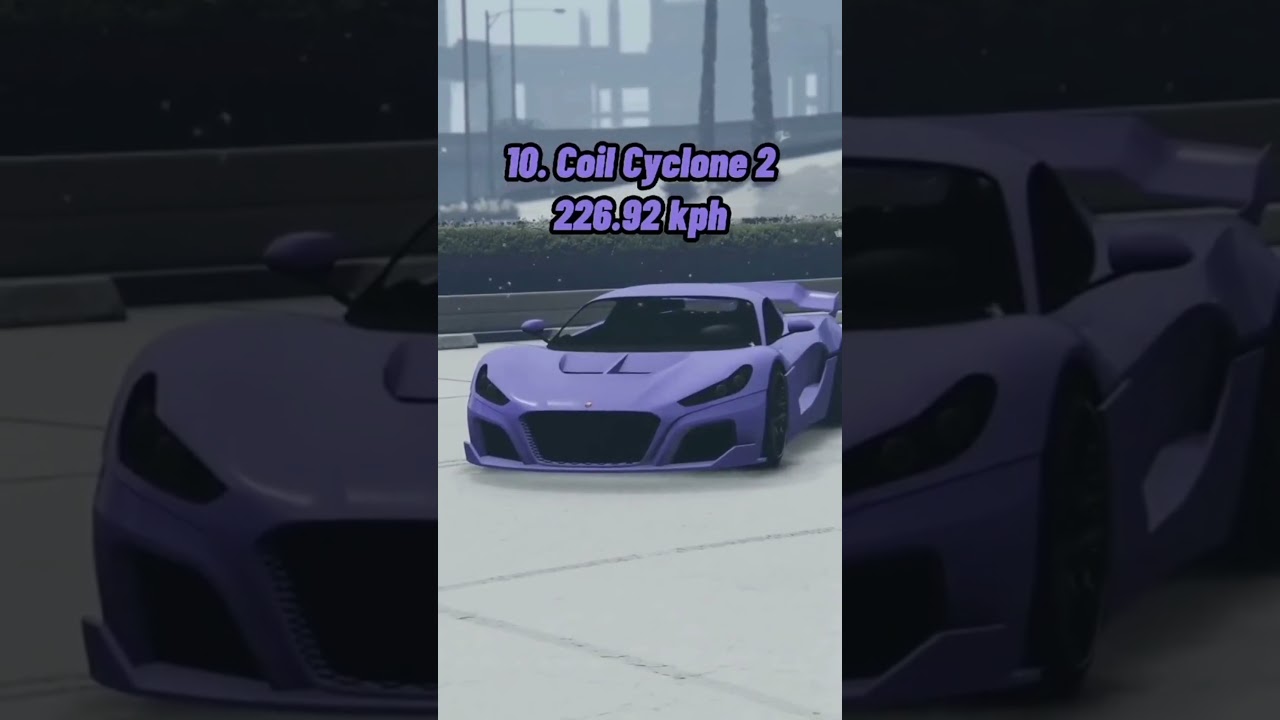 Top 10 fastest cars in GTA 5