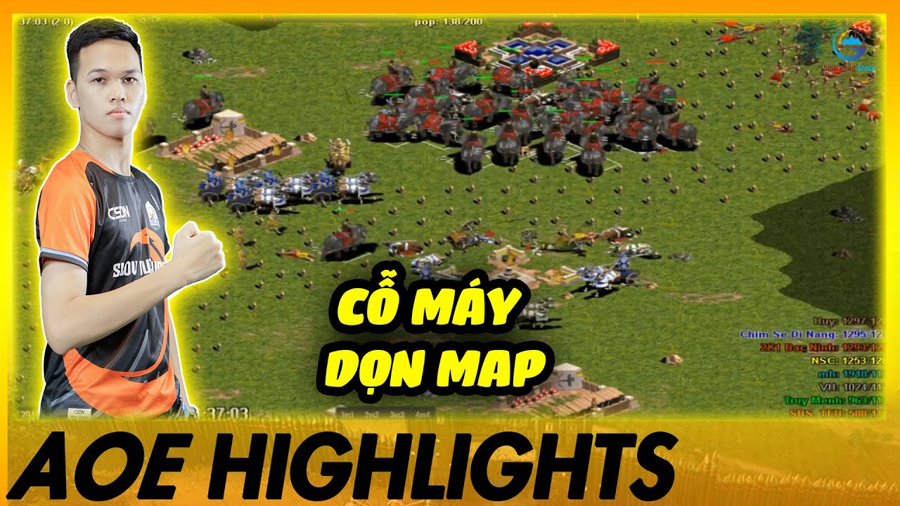 Nội chiến SBS - Chim Sẻ Đi Nắng ăn hết toàn bộ tài nguyên trên BẢN ĐỒ | AoE Highlights