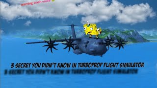 3 secret you don't know in Turboprop flight simulator new