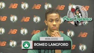 Romeo Langford: We Had Good Energy Today | Celtics vs Cavs Shootaround Interview