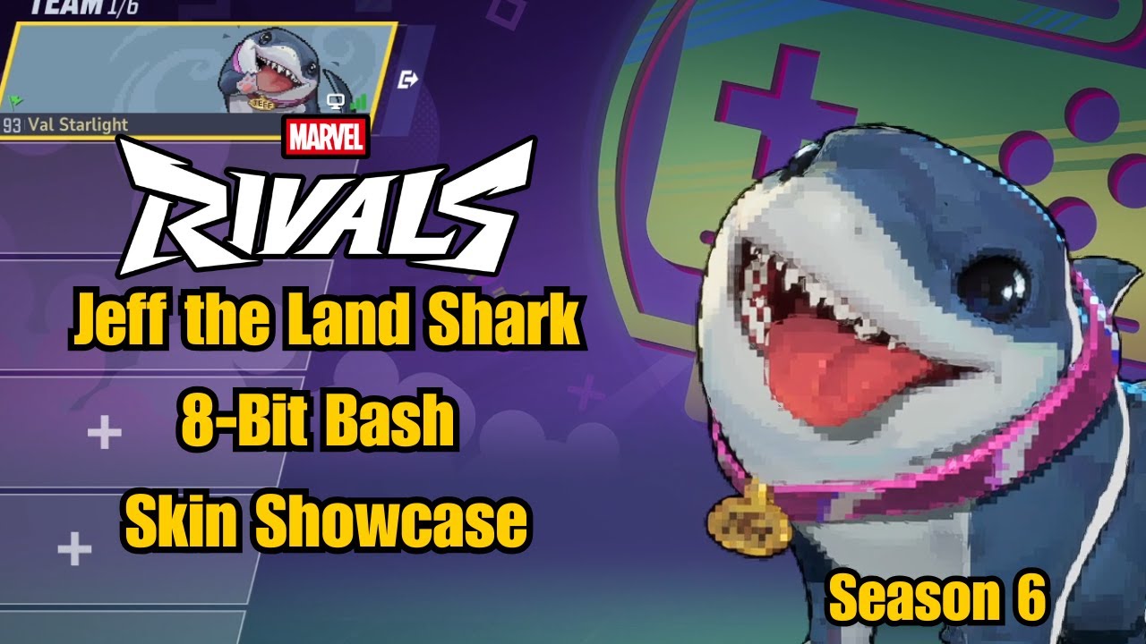 Jeff the Land Shark | 8-Bit Bash Skin Showcase | Marvel Rivals Gameplay ...