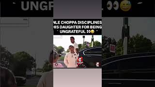 NLE Choppa disciplines his daughter for being ungrateful 👀😅 #nlechoppa