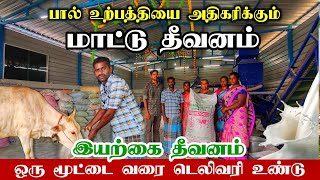 🐄தரமான மாட்டு தீவனம் தமிழ்நாடு முழுவதும் அனுப்பபடும்! ஒரு முறை வாங்கி பாருங்கள்! organic dairy feed