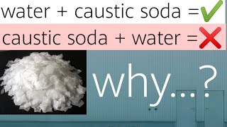 Caustic soda mixing method | tamil